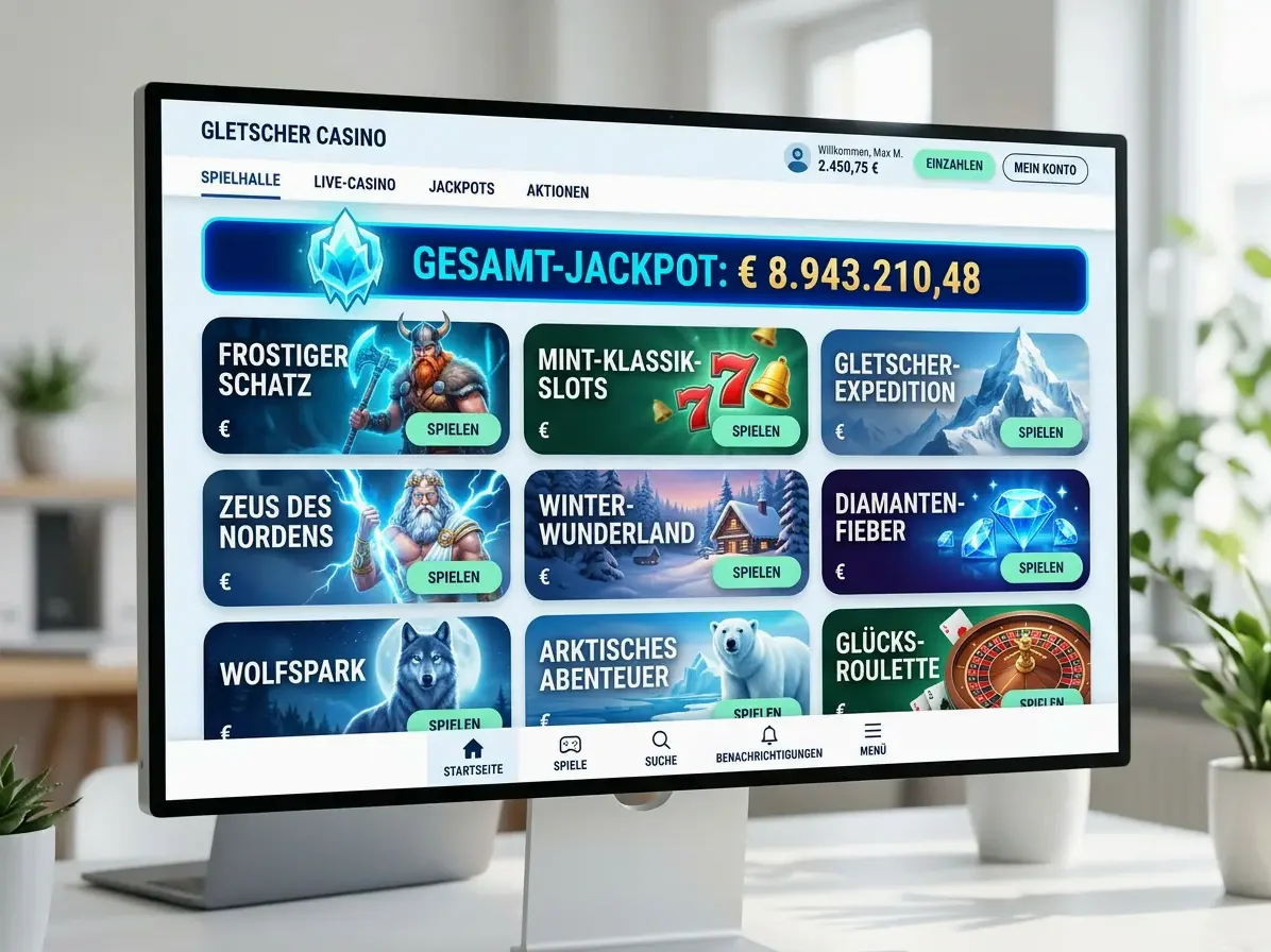 Startseite von Immerion mit Spielen und Aktionen