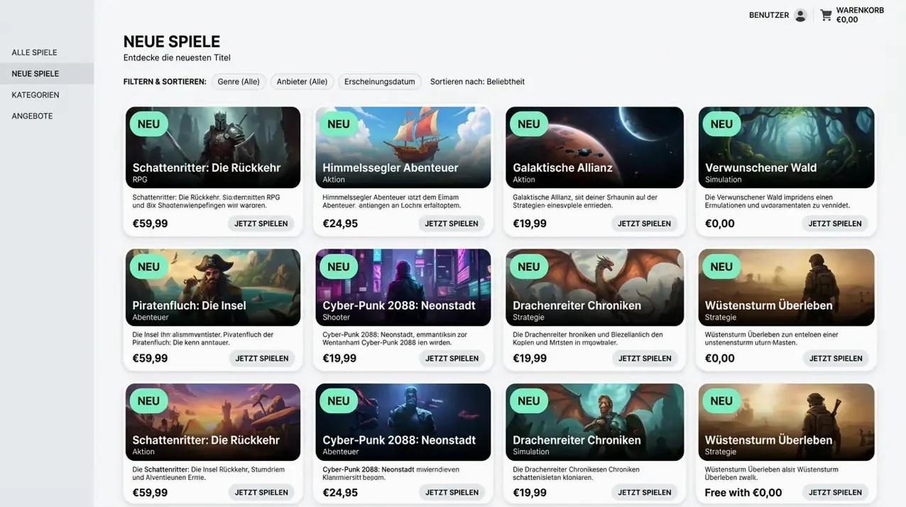 Immerion: Neuheiten & Crash Games